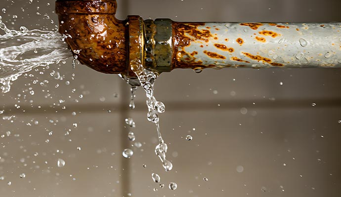 Burst pipes