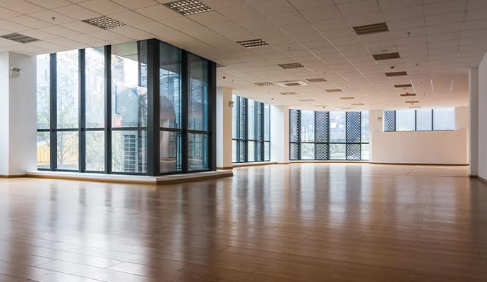Interior of a clean commercial property