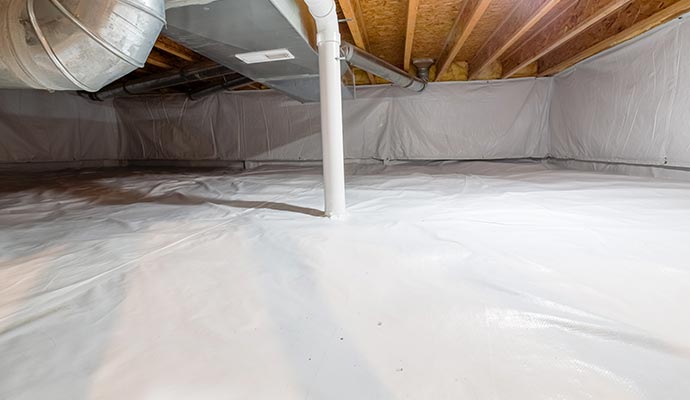 Crawl space encapsulation
