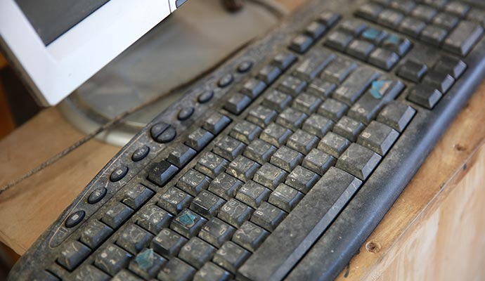 Moldy keyboard