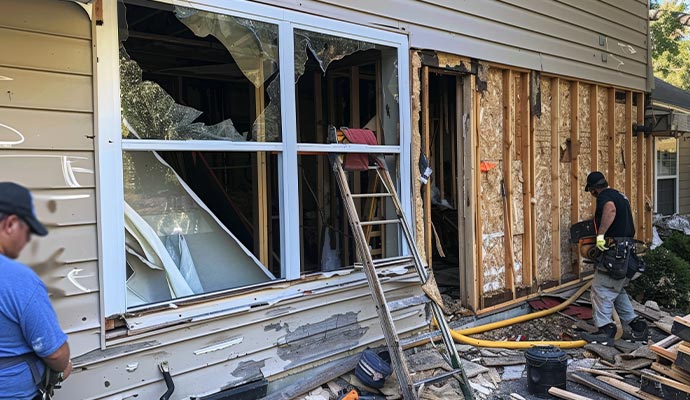 Disaster damaged property