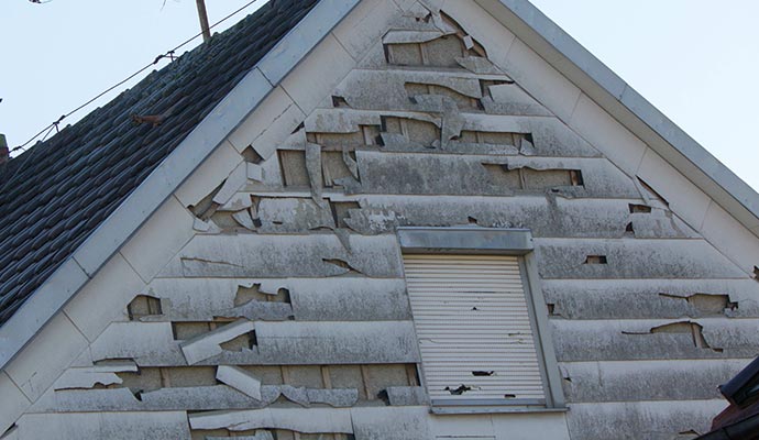 Hail damaged property
