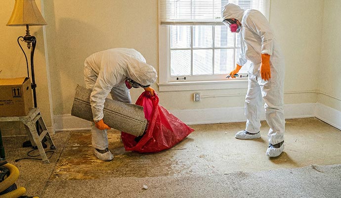 Professional biohazard cleanup service