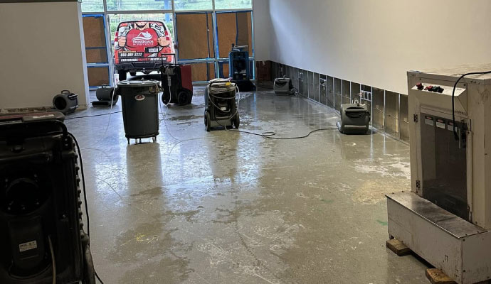 Water damage restoration equipment
