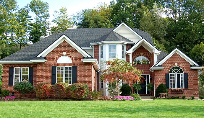 Exterior view of a beautiful residential house