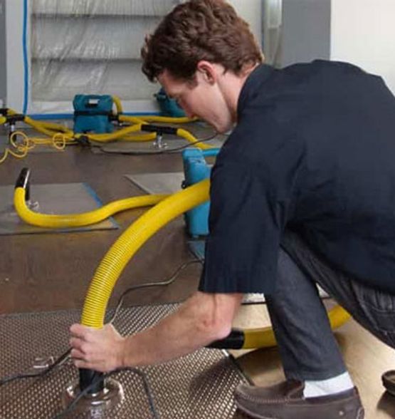 Professional water damage restoration service